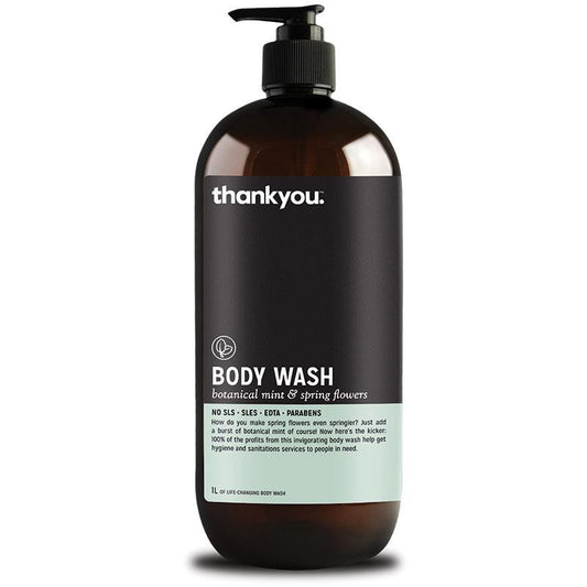 Thankyou Botanical Mint & Spring Flowers Body Wash (Australia)