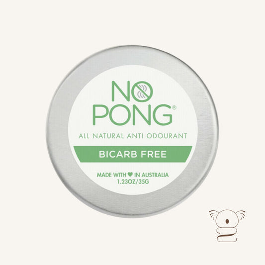 No Pong All-Natural Bi-Carb Free Deodorant Paste Sensitive Skin for Teens Women Men