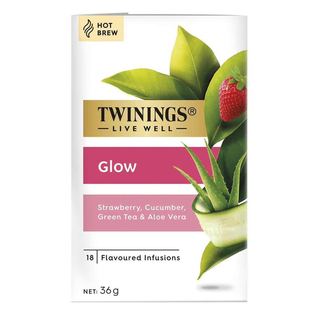 TWININGS Live Well Hot Brew Flavored Infusions GLOW | DEFENCE | DIGEST | SLEEP | FOCUS