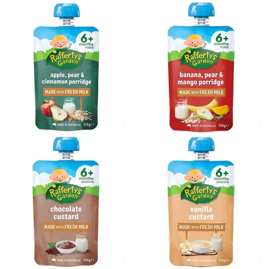 Raffertys Garden Baby Food 6+ Months Puree or Smooth (Australia)