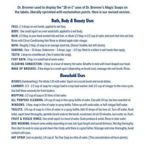 Dr. Bronner's 18 in 1 Sandalwood Jasmine Pure Castile Soap