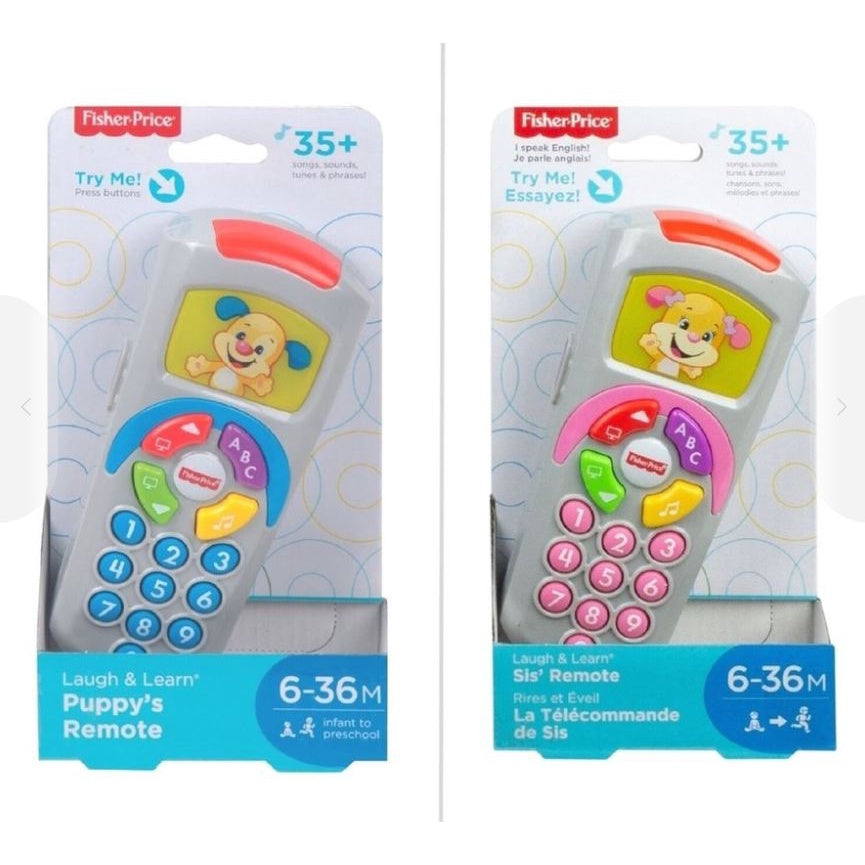 Fisher-Price Laugh & Learn Puppy's Remote Learn ABC Colors 6-36 MONTHS