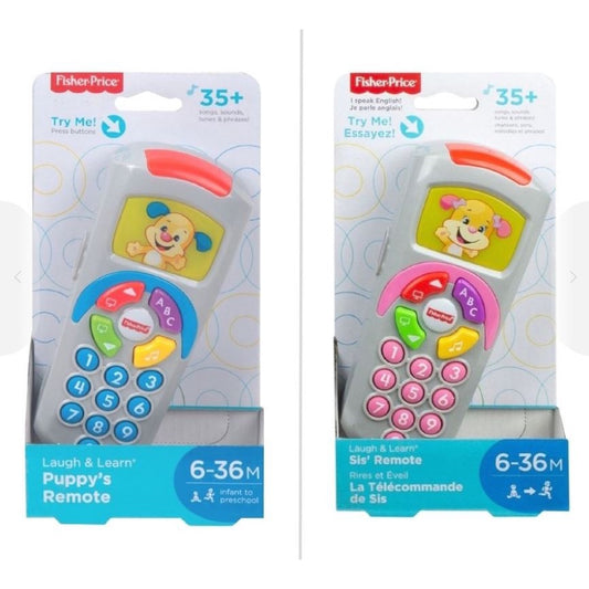 Fisher-Price Laugh & Learn Puppy's Remote Learn ABC Colors 6-36 MONTHS