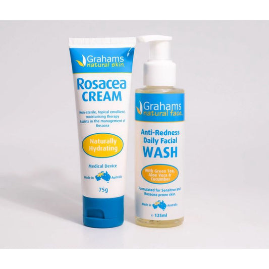 Grahams Rosacea Cream 75g Redness Skin Australia
