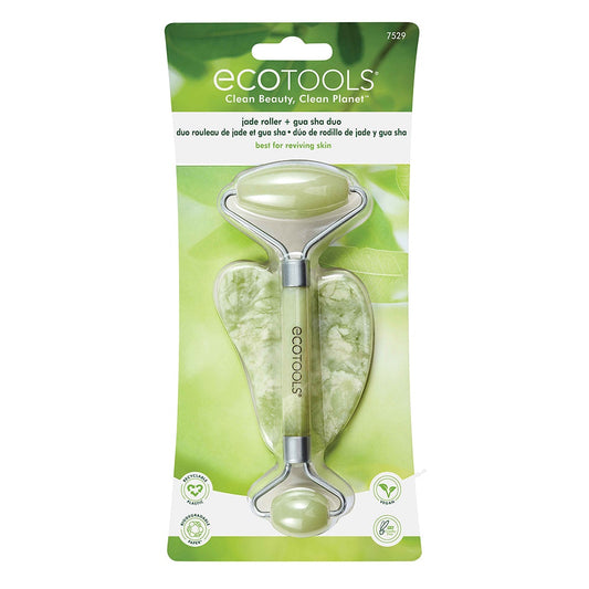 ECOTOOLS Jade Roller + Gua Sha Duo - 2 Piece