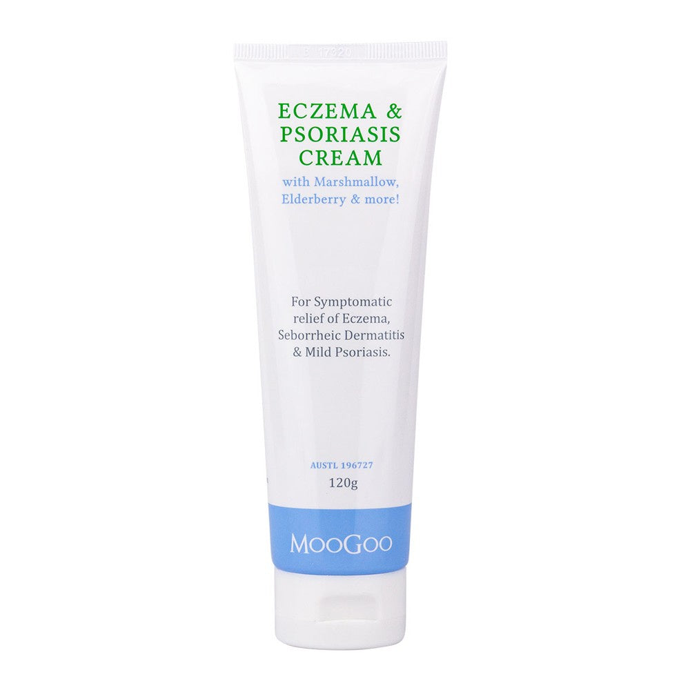 Moogoo Eczema & Psoriasis Cream w/ Marshmallow Eldelberry 120g
