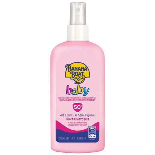 Banana Boat Sunscreen Baby Spray SPF50 200ml