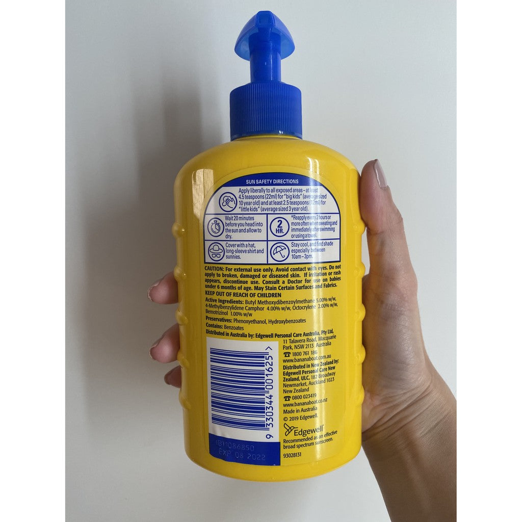 Banana Boat Kids Sunscreen Lotion SPF 50+ 400g Pump Australia