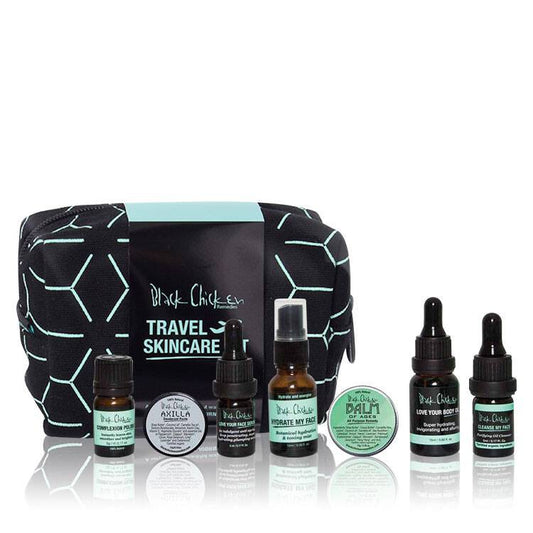 BLACK CHICKEN Travel Skincare Kit - Natural Skincare Pack