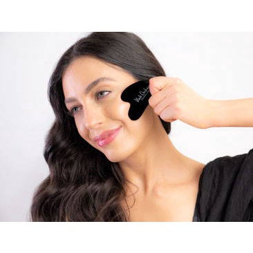 Black Chicken Remedies Black Obsidian Gua Sha Facial Massage Tool