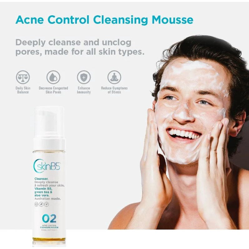 SkinB5 Acne Control Cleansing Mousse 150ml Acne Oil Treatment