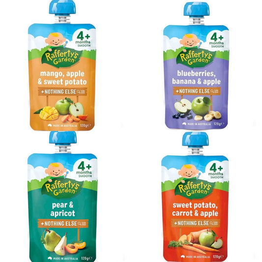 Raffertys Garden 4 Months Up Smooth Baby Food +Nothing Else