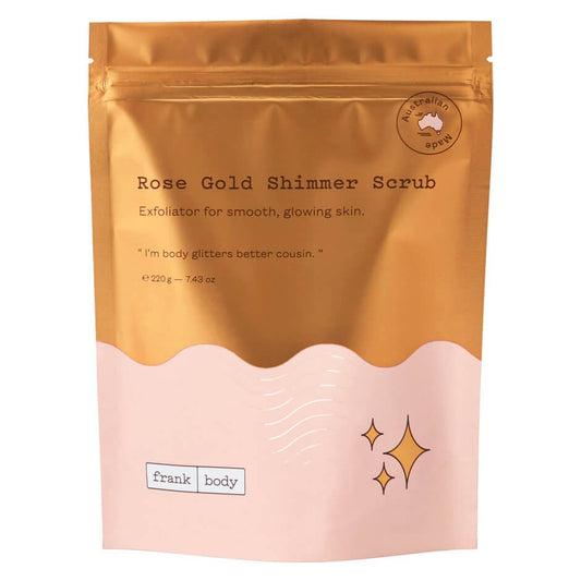 FRANK BODY Rose Gold Shimmer Body Scrub 100g 220g