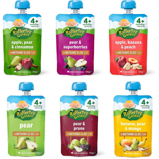 Raffertys Garden 4 Months Up Smooth Baby Food +Nothing Else