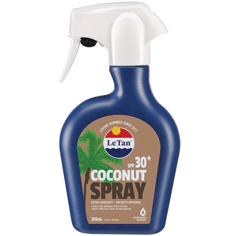 Le Tan SPF 50+ Coconut Body Sunscreen Lotion Australian Made