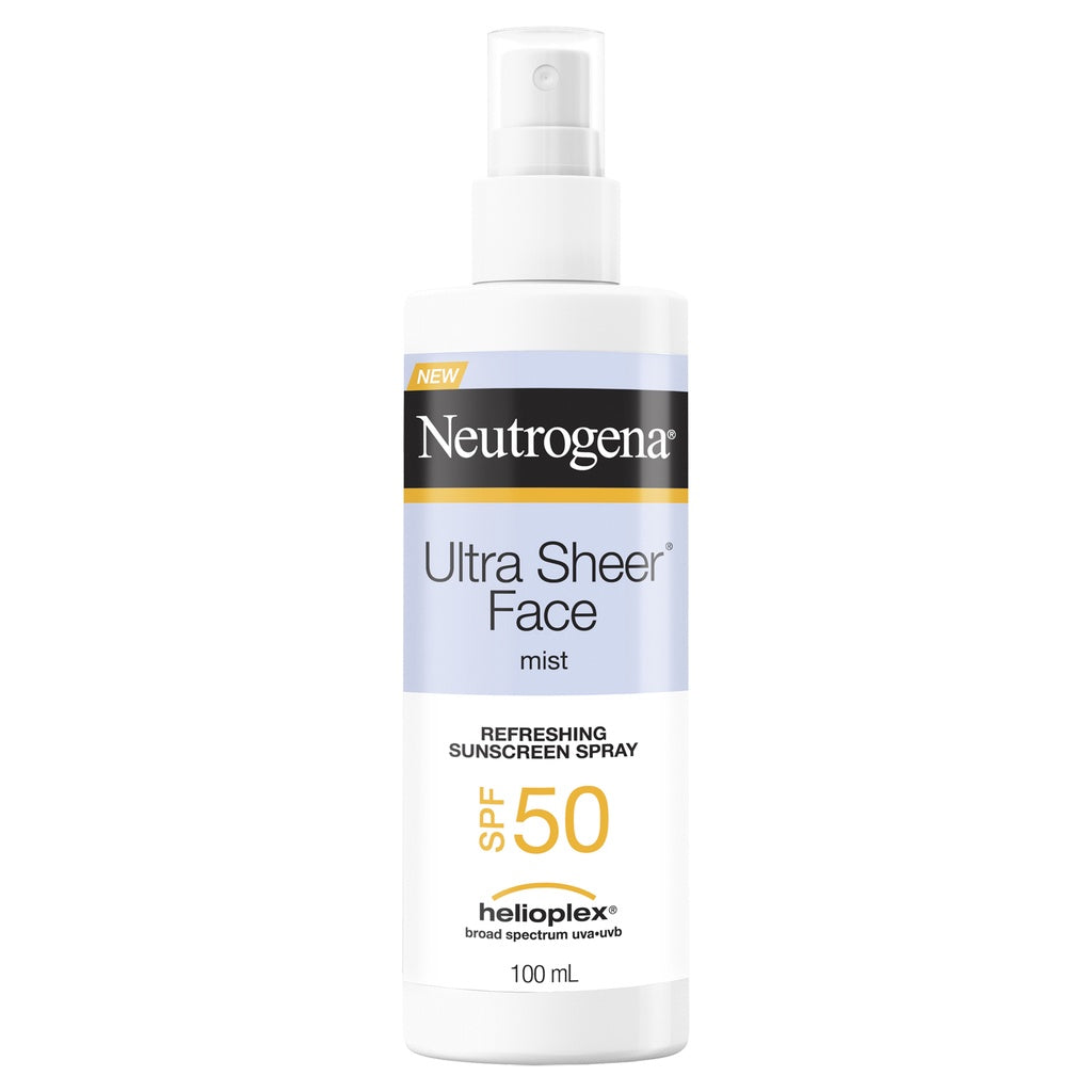 Neutrogena Ultra Sheer Face Mist Sunscreen Spray SPF 50 100ml