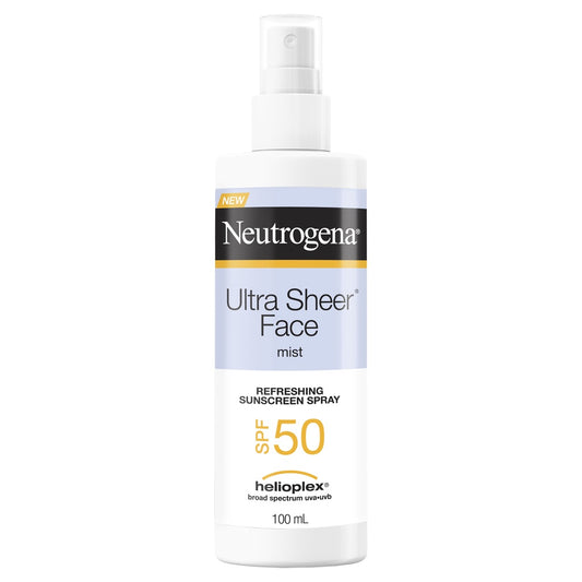 Neutrogena Ultra Sheer Face Mist Sunscreen Spray SPF 50 100ml