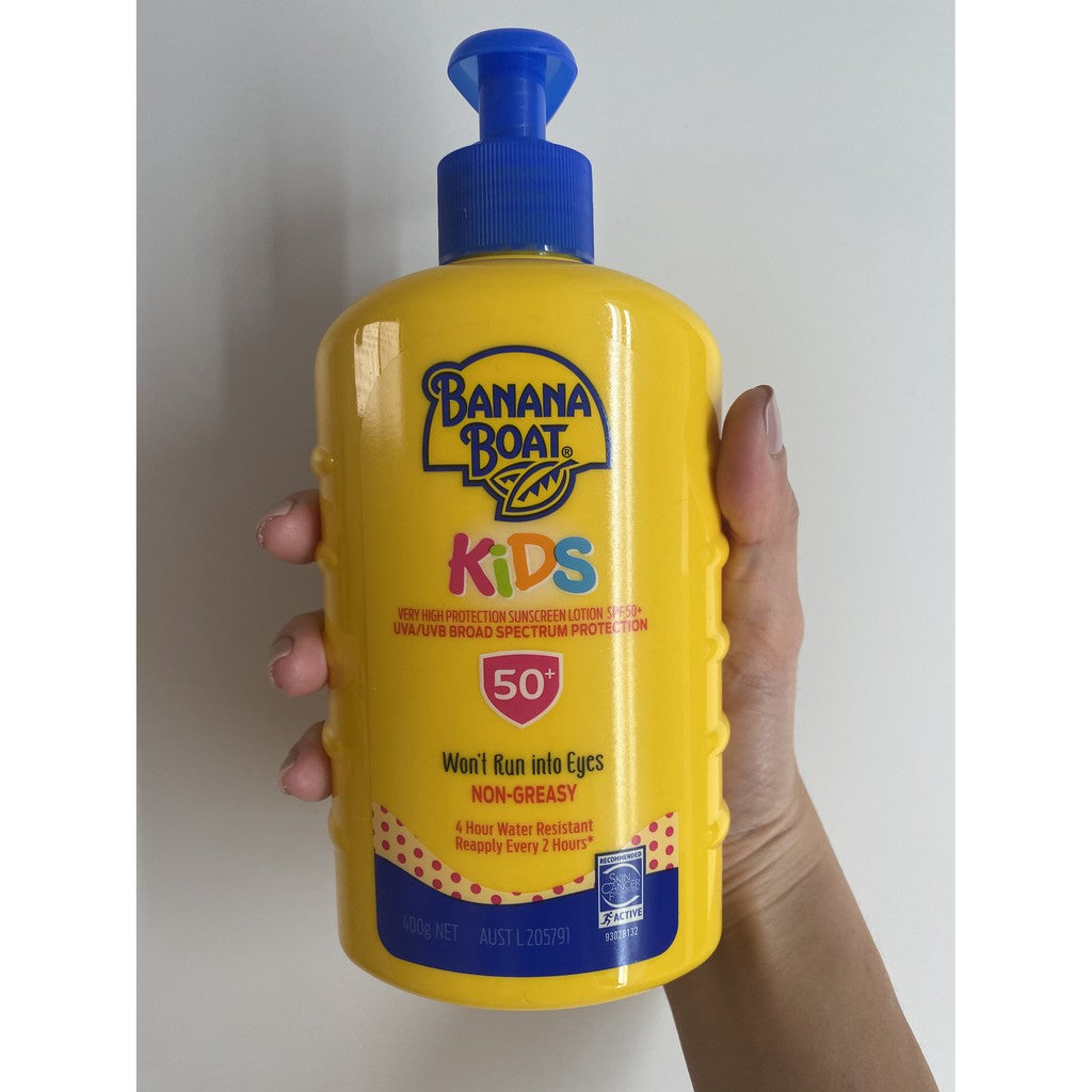 Banana Boat Kids Sunscreen Lotion SPF 50+ 400g Pump Australia