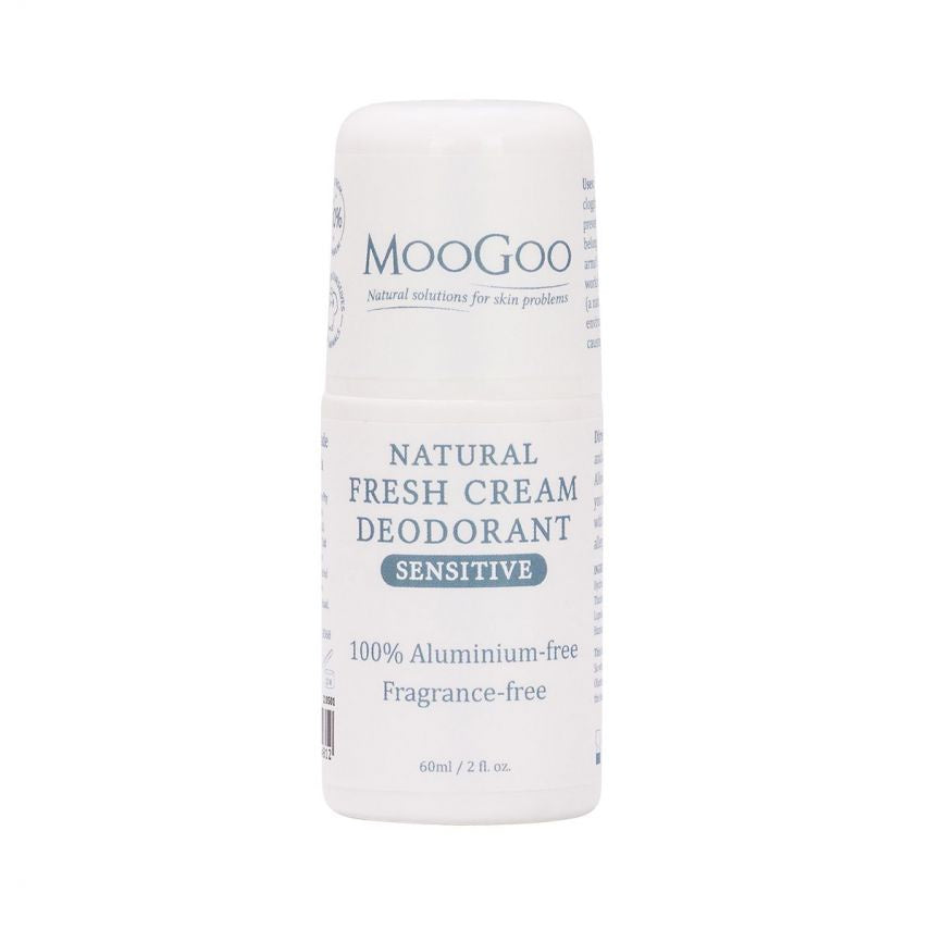 MOOGOO Natural Fresh Cream Deodorant 60ml for Teens Women Men