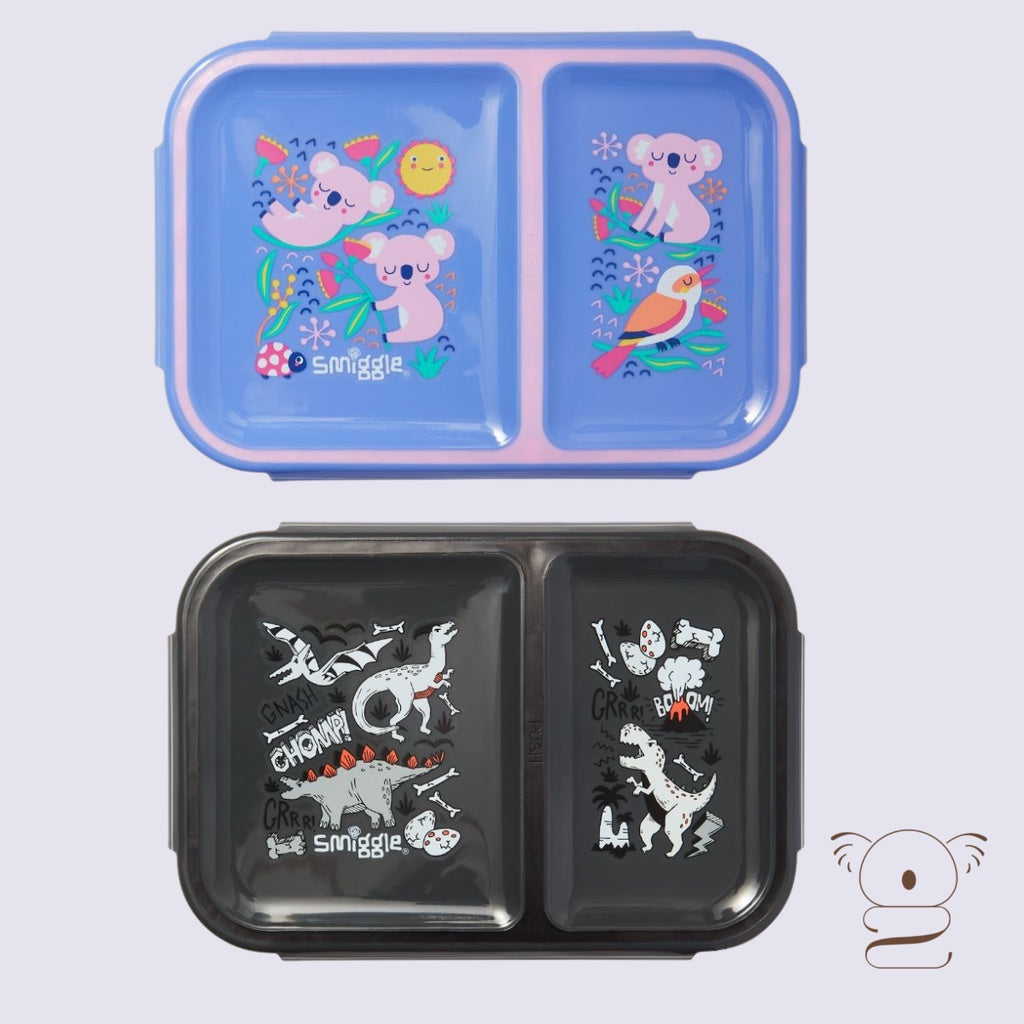 Smiggle Small Bento Duo Lunchbox Kids School Travel