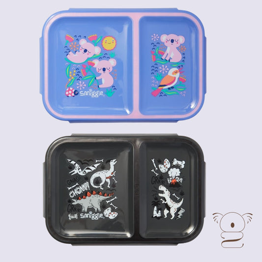 Smiggle Small Bento Duo Lunchbox Kids School Travel
