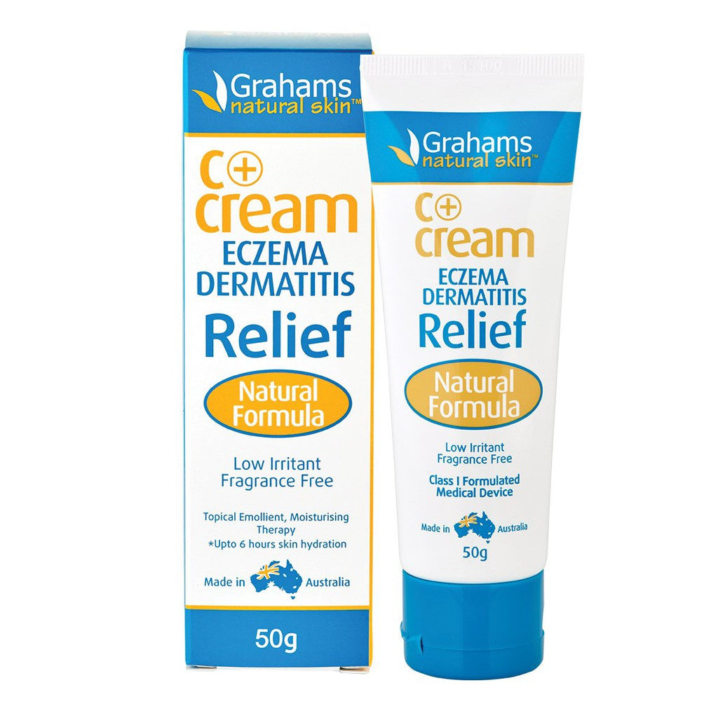 Grahams C+ Cream Eczema Dermatitis Relief Natural Formula