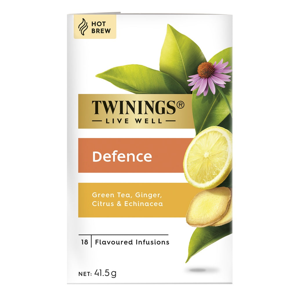 TWININGS Live Well Hot Brew Flavored Infusions GLOW | DEFENCE | DIGEST | SLEEP | FOCUS