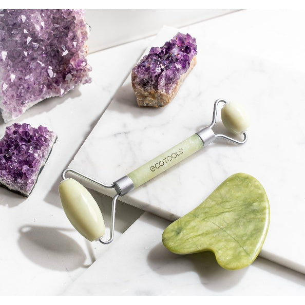 ECOTOOLS Jade Roller + Gua Sha Duo - 2 Piece