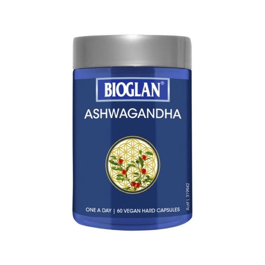 Bioglan Ashwagandha 60 vegan capsules (Australia)