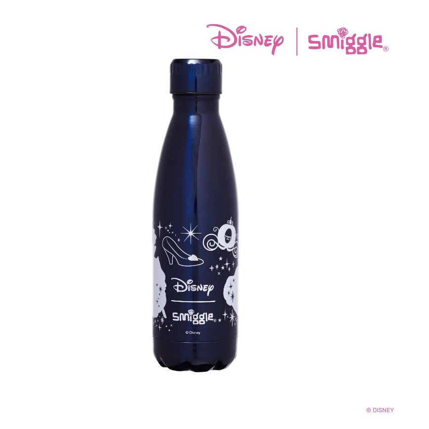 Smiggle x Disney Princess Kids Water Drink Bottle Stainless Steel & Plastic