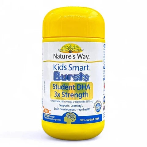 Nature's Way Kids Smart Bursts Student DHA 3x Strength 600mg