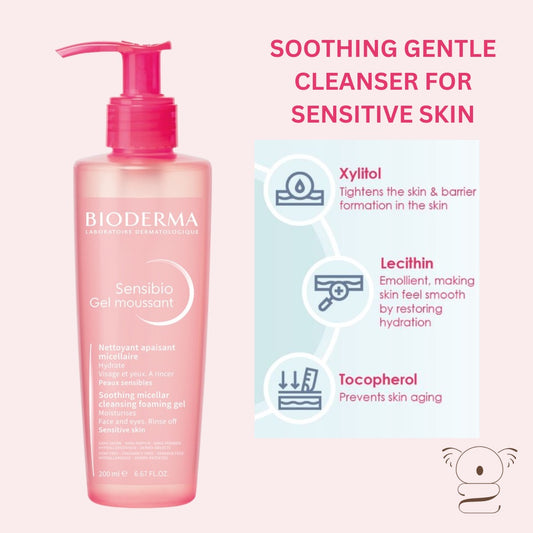 Bioderma Sensibio Gel Moussant Cleansing Foaming Gel 200ml