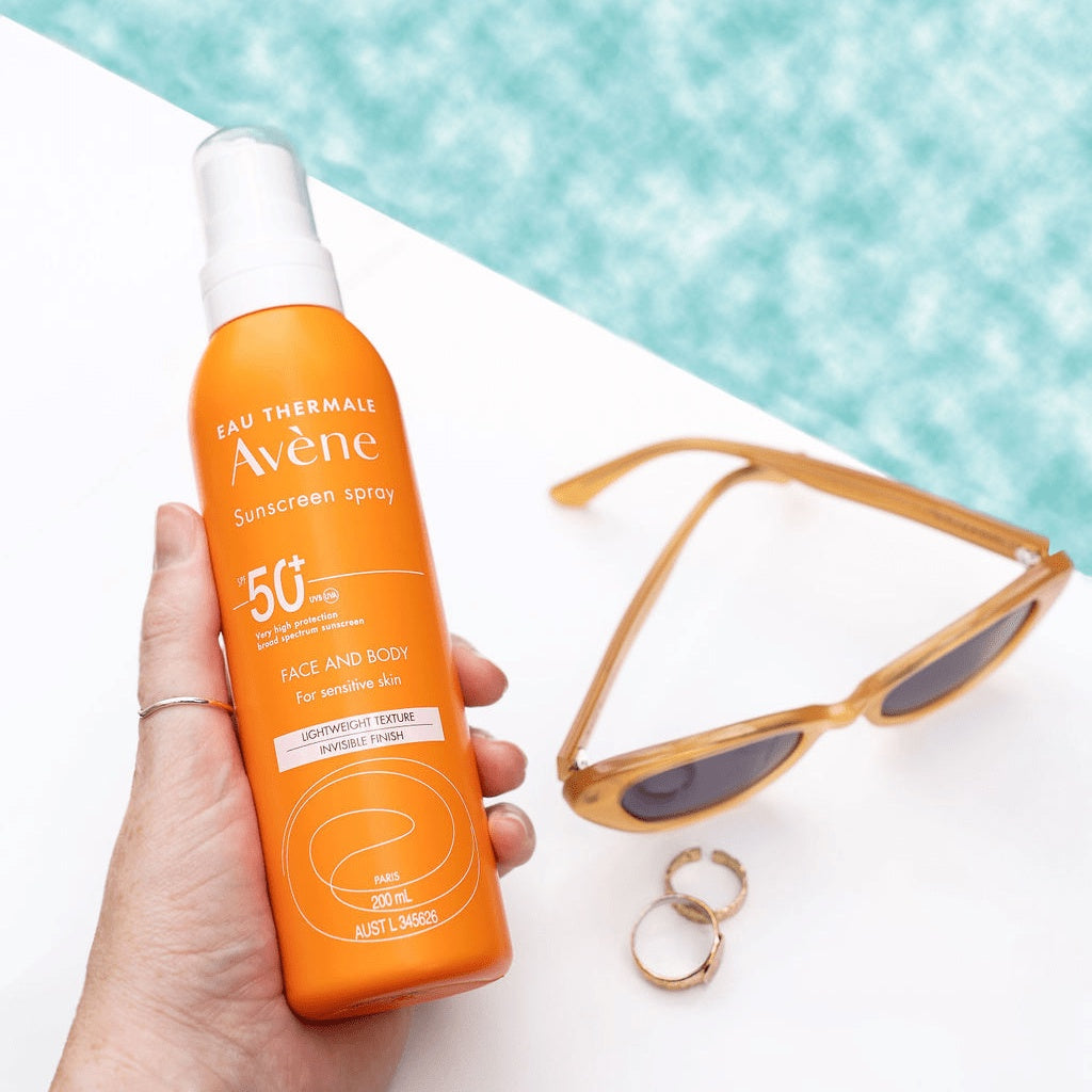 AVENE Sunscreen Spray SPF 50+ 200 mL Face Body Sun Protection