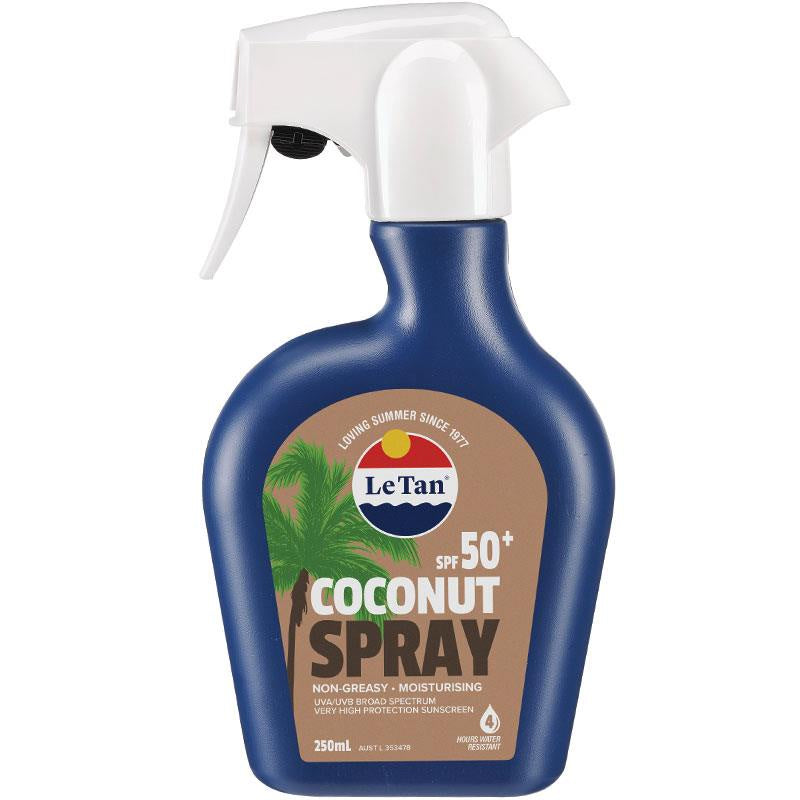 Le Tan SPF 50+ Coconut Body Sunscreen Lotion Australian Made