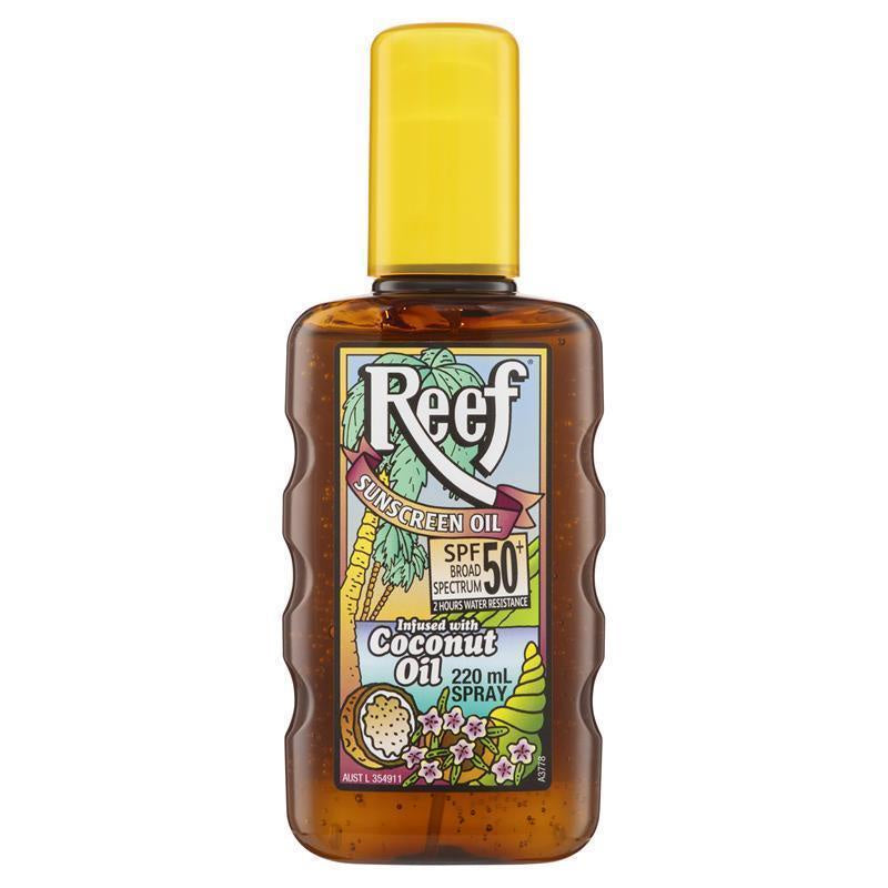 REEF Sunscreen Coconut Oil SPF 15, SPF 30 or SPF 50 220ml
