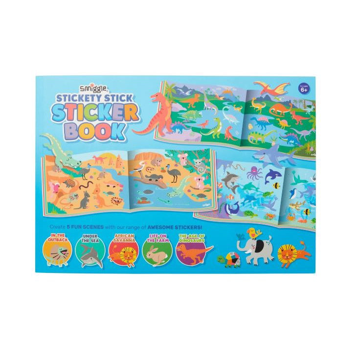 Smiggle Stickety Stick Sticker Activity Book Kids Gift Party Giveaway