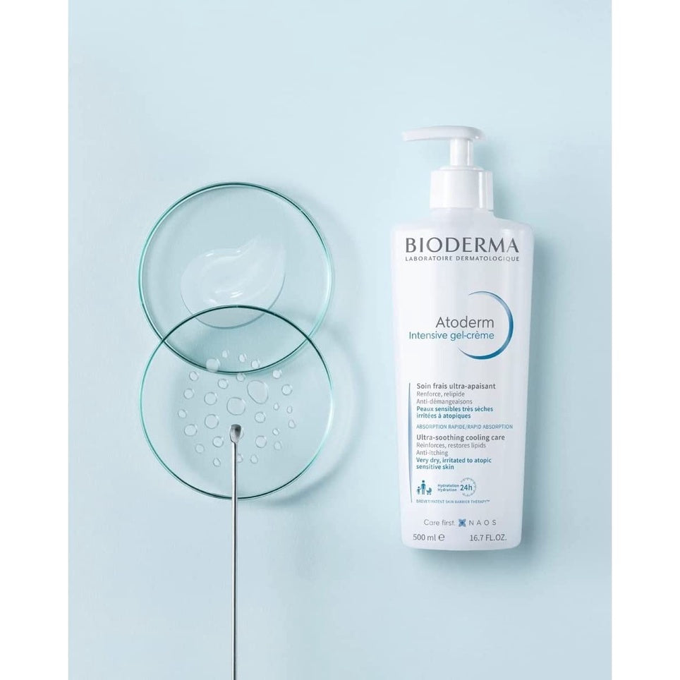 Bioderma Atoderm Gel-Crème Ultra-Soothing Cooling Care for Dry to Atopic Skin - Rapid Absorption