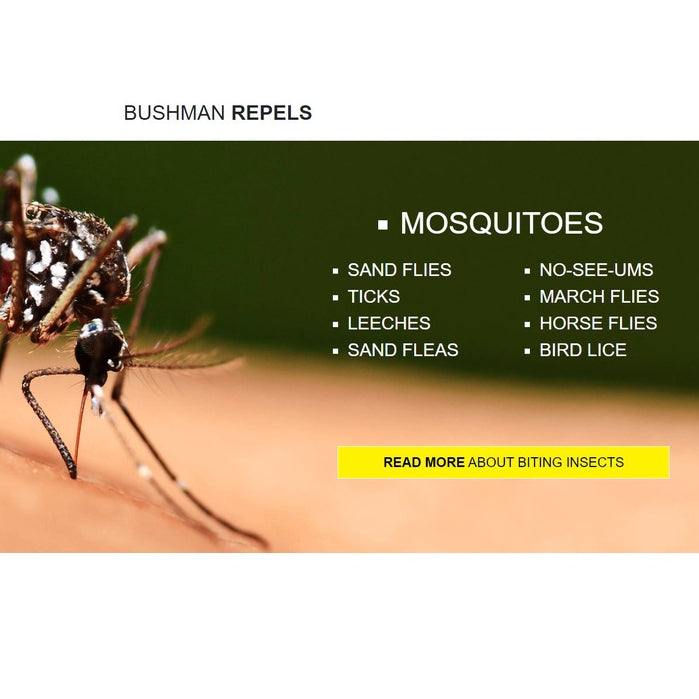 Bushman Plus 20% Deet Mosquito Insect Repellent with Sunscreen Spray Roll-On