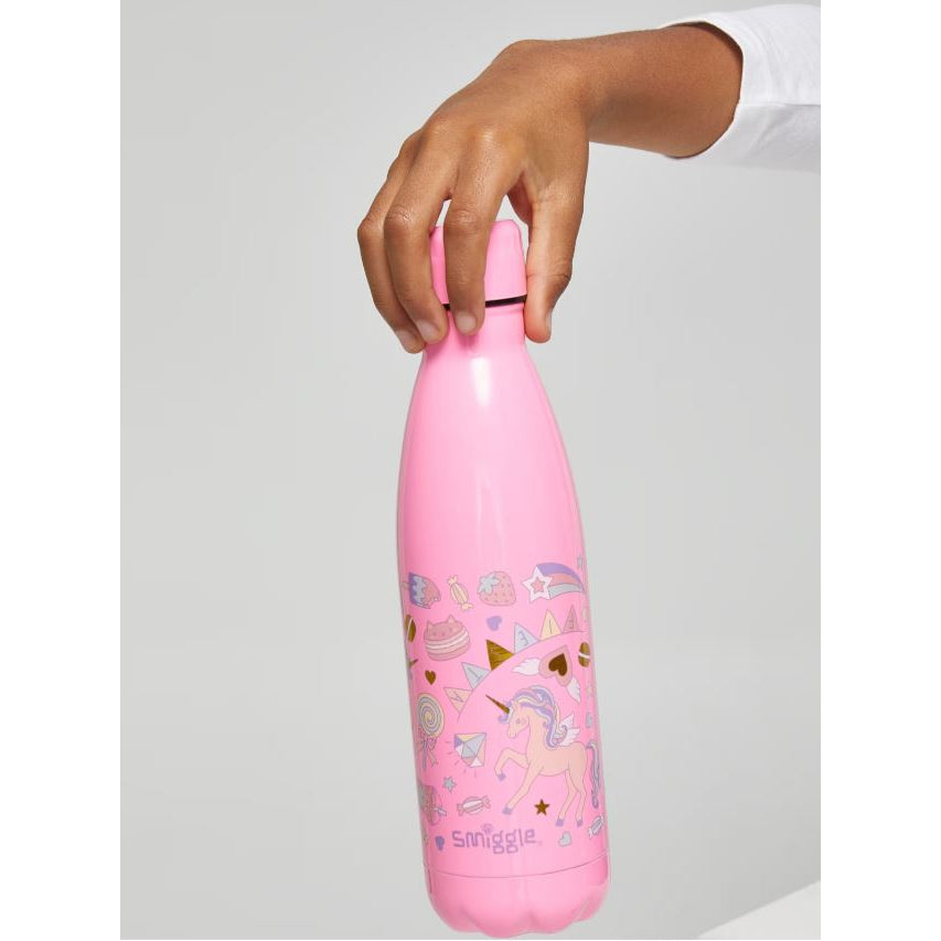 SMIGGLE Stainless Steel Drink Bottle Boys Girls Hot Cold Beverage Insulated BPA Free