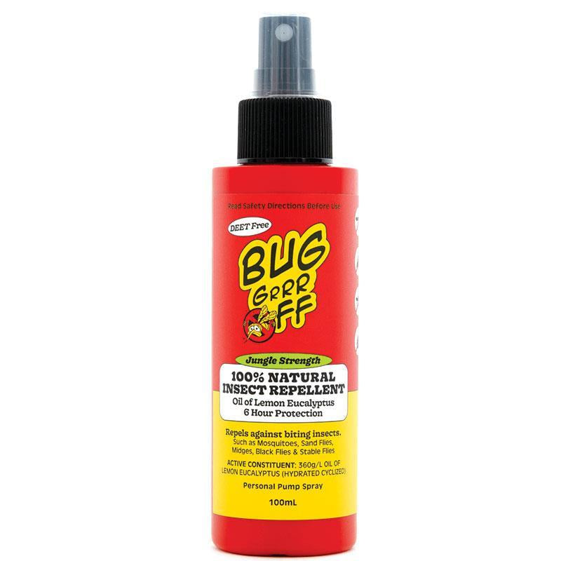 BUG-grrr OFF Jungle Strength Natural Insect Mosquito Repellent Spray Roll-On Kids Adult