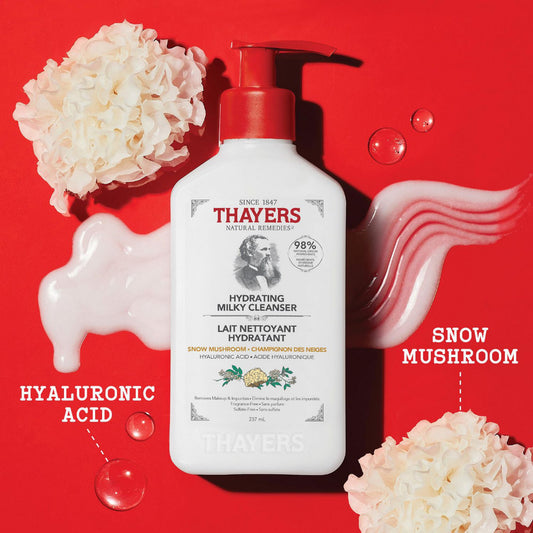 Thayers Hydrating Milky Face Cleanser With Snow Mushroom & Hyaluronic Acid 237ml