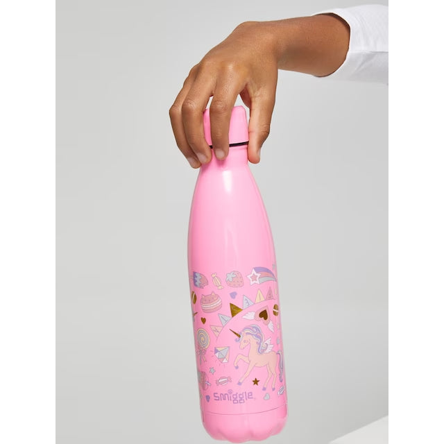 SMIGGLE Stainless Steel Drink Bottle Boys Girls Hot Cold Beverage Insulated BPA Free