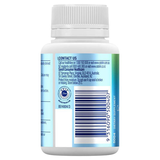 Ostelin Calcium & Vitamin D - D3 for Bone Health + Immune Support - 60 Tablets