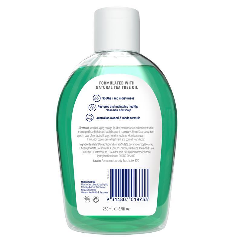 Redwin Tea Tree Shampoo 250ml Repair Protect Remove Build-up (Australia)