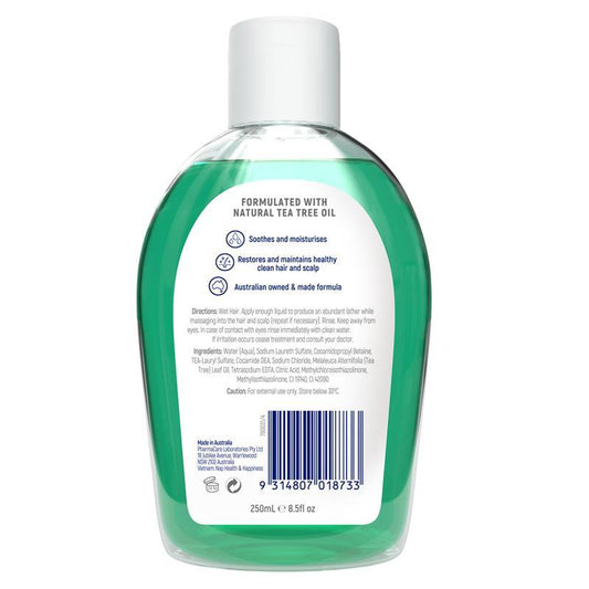 Redwin Tea Tree Shampoo 250ml Repair Protect Remove Build-up (Australia)