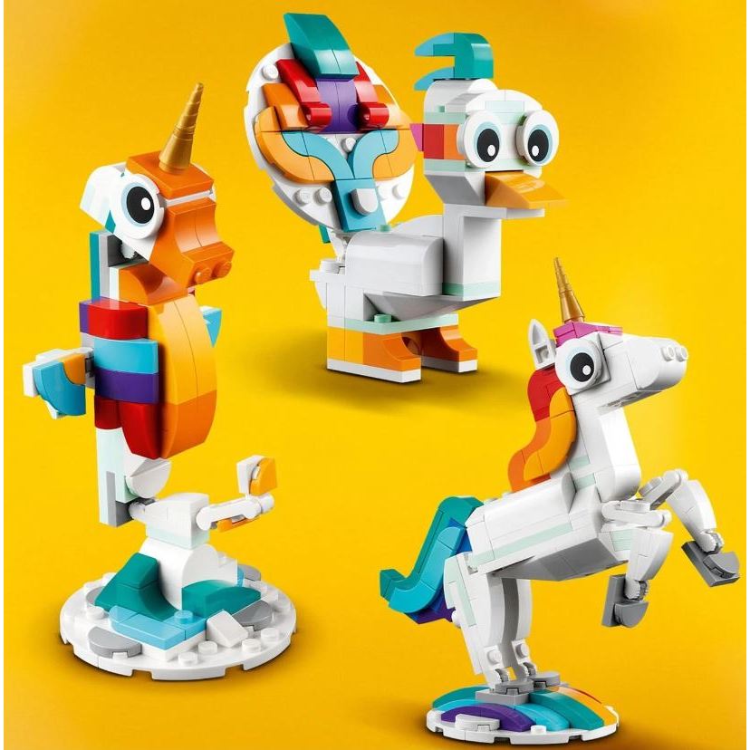 LEGO Creator 3 in 1 31140 Magical Unicorn, Age 7+, Building Blocks, 2023 (145pcs)