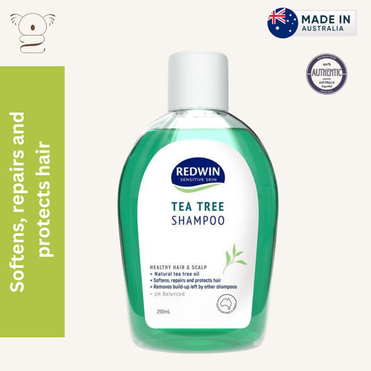 Redwin Tea Tree Shampoo 250ml Repair Protect Remove Build-up (Australia)