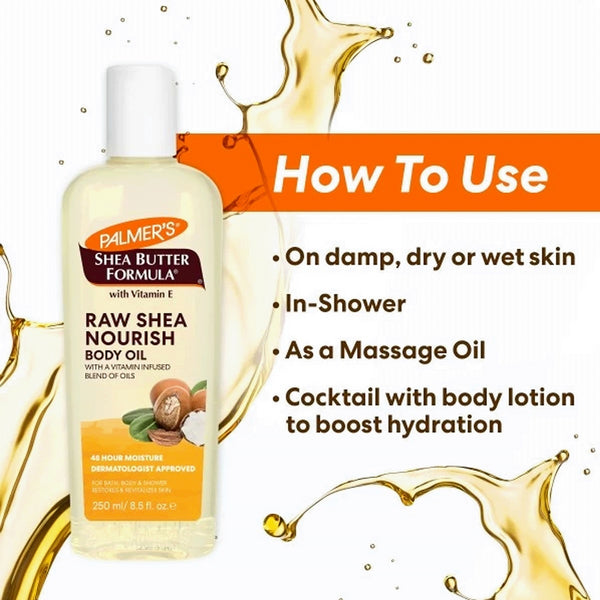 Palmer's Raw Shea Nourish Moisturizing Body Oil 250ml