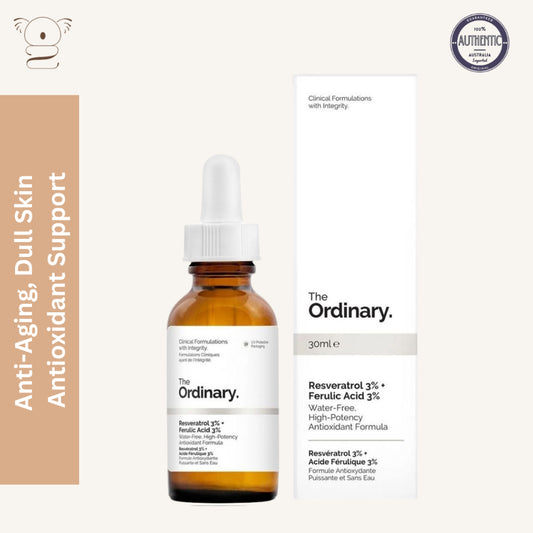 The Ordinary Resveratrol 3% + Ferulic Acid 3% 30ml Anti-Aging Antioxidant Dull Skin