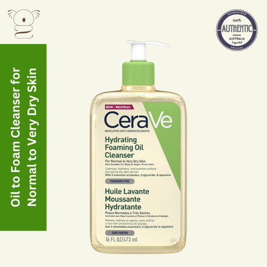CeraVe Hydrating Foaming Oil Cleanser Normal to Very Dry Skin